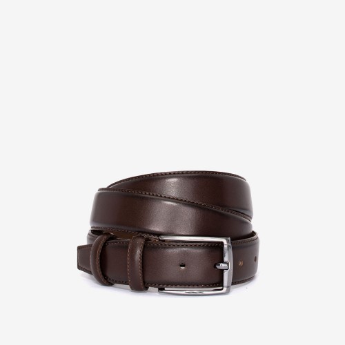 Curea barbati model MOSS piele naturala maro