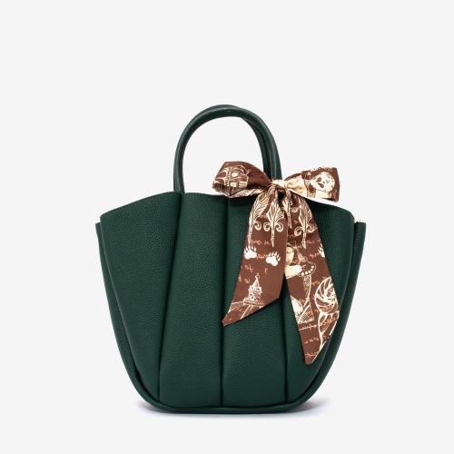 Geanta crossbody model MARICA din piele ecologică verde