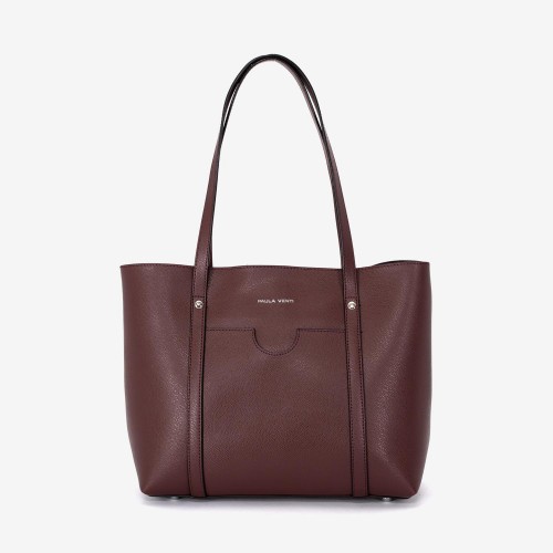 Geanta shopper model DENISE din piele ecologică rosu