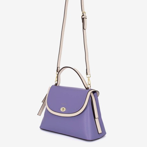 Geanta dama model CATTY din piele ecologică violet