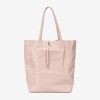Geanta shopper model SHELBY din piele naturală italiana roz - Imagine 1