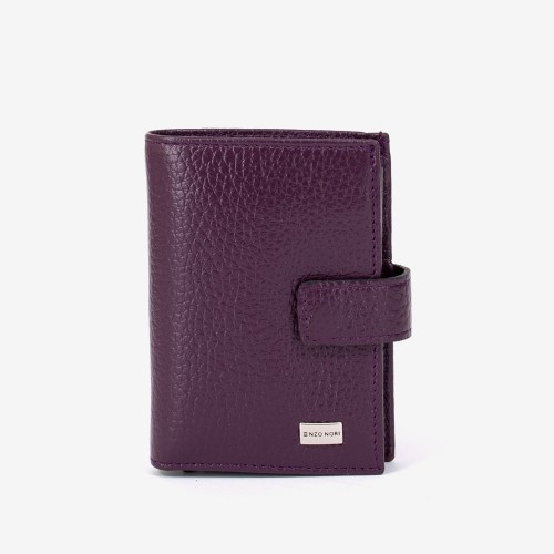Husa documente ENZO NORI model AVERY piele naturala violet